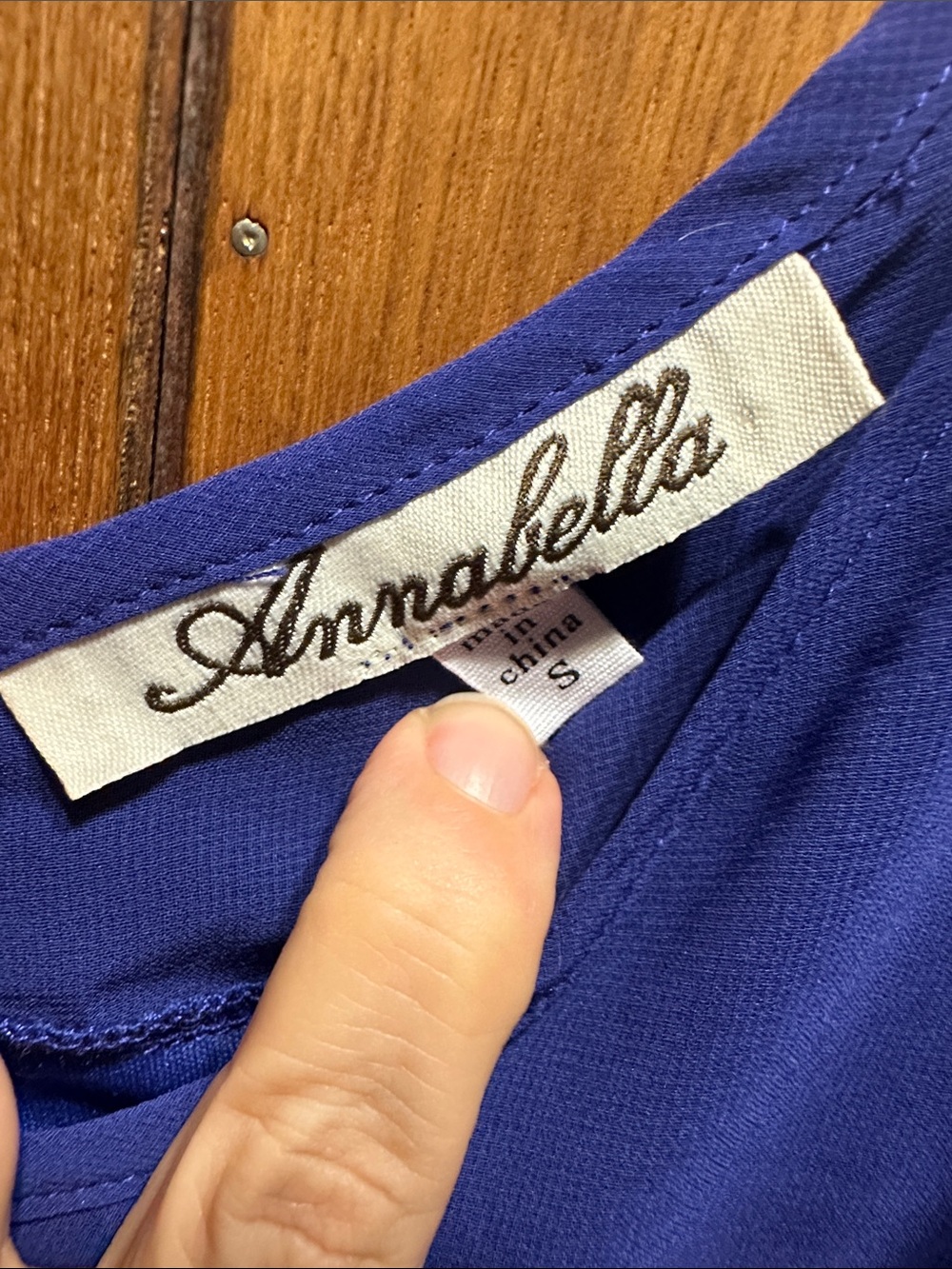 Annabella Women's Cobalt Blue Sleeveless Blouse